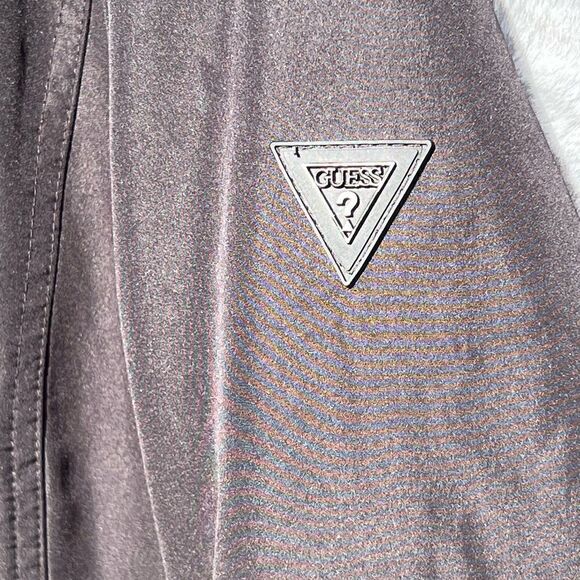 EUC Guess lightweight spring coat color worn off snaps as shown in pics Size L - Picture 3 of 11